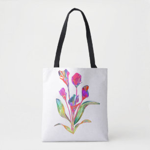 Lebendige Botanische Calla-Lilien-Kunst Tasche