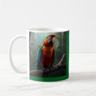Lebendige Bunte Ara Papagei Kaffeetasse
