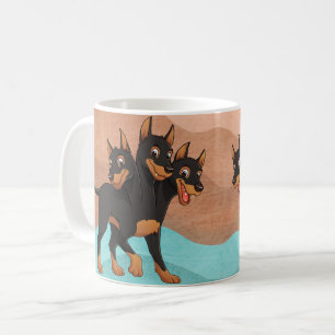 Lebendige bunte Hunde-Kunst-Tasse • Helle Pop-Art- Kaffeetasse