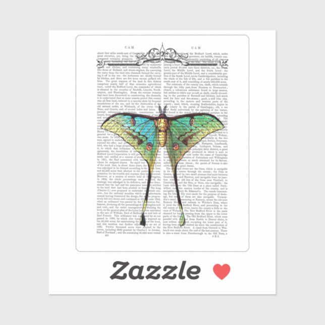 Lebendige Butterfly Aufkleber (Blatt)