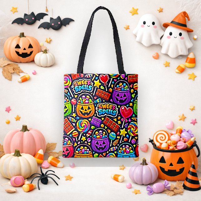 Lebendige Cartoon-Halloween-Süßigkeiten oder Saure Tasche (Von Creator hochgeladen)