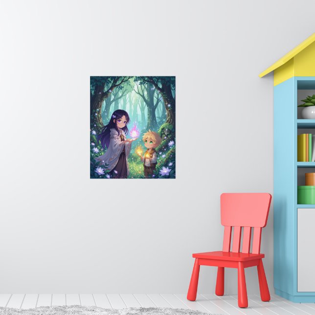 Lebendige Cartoon-Wanddekoration für Kinder Poster (Kinderzimmer 1)