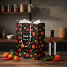 Lebendige Chili-Schote "Danke" Geschenktüte für Ge