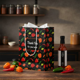 Lebendige Chili-Schote "Danke" Geschenktüte für Ge