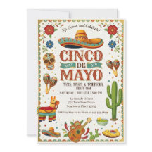 Lebendige Cinco De Mayo-Feierparty-Einladung