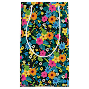 Lebendige Ditsy-Blumen Blumenmuster Design-43785 Kleine Geschenktüte