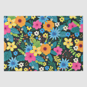 Lebendige Ditsy-Blumen Blumenmuster Design-43785 Seidenpapier