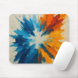 Lebendige Explosion – Abstrakte expressionistische Mousepad