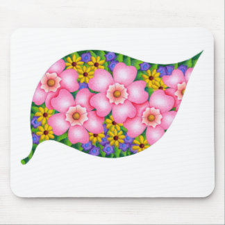 Lebendige Farben der Blumen. Mousepad