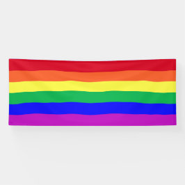 Lebendige Farben Gay Pride Flagge Klassischer Rege Banner