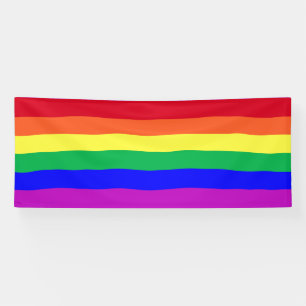 Lebendige Farben Gay Pride Flagge Klassischer Rege Banner