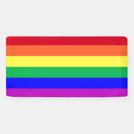 Lebendige Farben Gay Pride Regenbogenflagge LGBTQ Banner