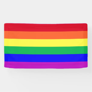 Lebendige Farben LGBT LGBTQ+ Gay Pride Regenbogenf Banner