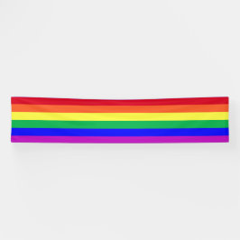 Lebendige Farben LGBTQ+ Gay Pride Regenbogenstreif Banner