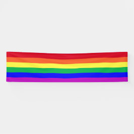 Lebendige Farben LGBTQ Stolz Regenbogenstreifen Pa Banner