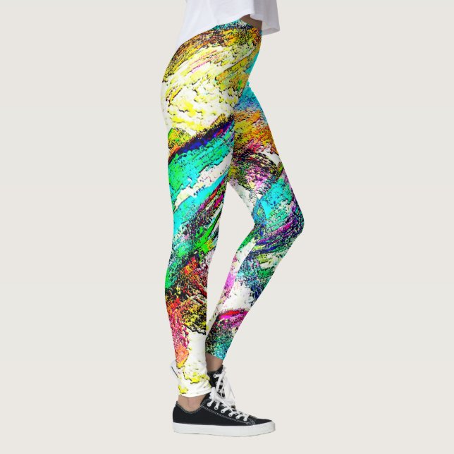 Lebendige Farben - Rustikal und grob wie Raub Leggings (Rechts)