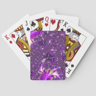 Lebendige Farbige Trippy Groovy Boho Spirale Frakt Spielkarten