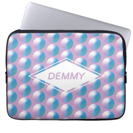 Lebendige Farbverlaufskreise Geometrisch Modern Bl Laptopschutzhülle