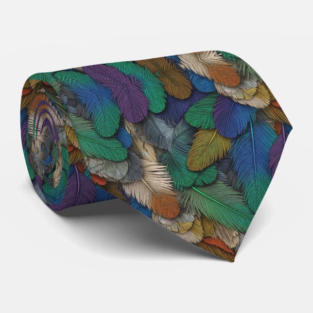 Lebendige Feder Krawatte (Gerollt)