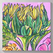 Lebendige Fette Farbige Sonnenblume