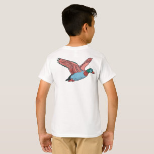 Lebendige fliegende Enten-Illustration T-Shirt