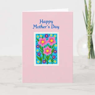 Lebendige Florale Mutterkarte Karte
