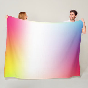 Lebendige, freundliche Gradientenfarben Fleecedecke