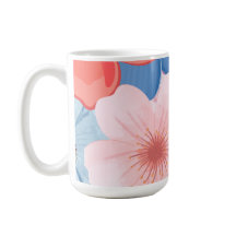 Lebendige Frühjahrs-Blumen-Suppe-Tasse