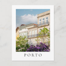 Lebendige Frühlingsansicht in Porto Postkarte