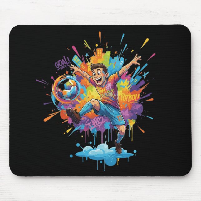 Lebendige Gamer-Splash-Mauspad Mousepad (Vorne)
