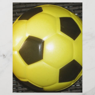 Lebendige Gelb-Schwarze Fußball-Kunst