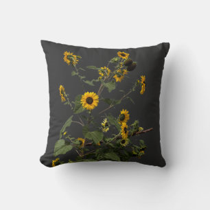 Lebendige gelbe Sonnenblume Kissen