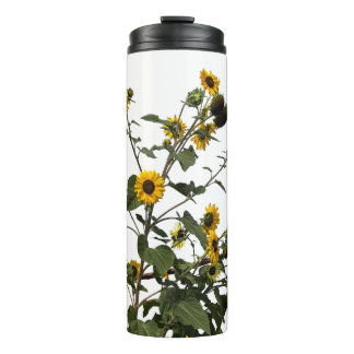 Lebendige gelbe Sonnenblume Thermosbecher