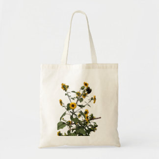Lebendige gelbe Sonnenblume Tragetasche