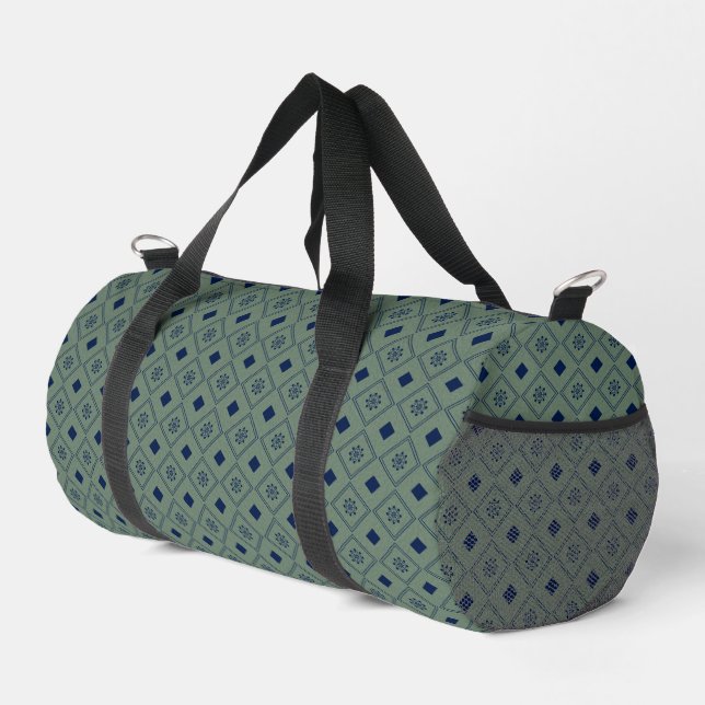 Lebendige Geometrie Duffle Bag (Rechte Ecke)