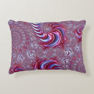 Lebendige Glänzende Groovy Trippy Spiralisierende Dekokissen