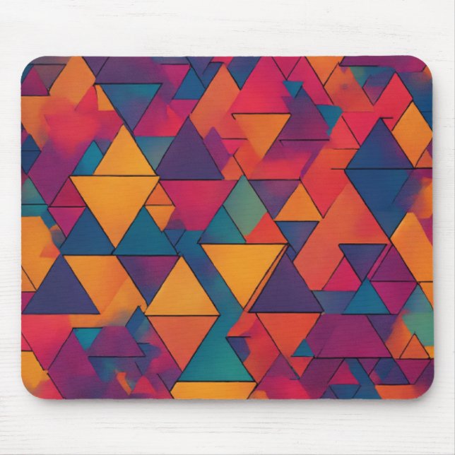 Lebendige Glide: farbenfrohe flache Maus-Pad" Mousepad (Vorne)