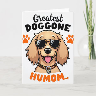 Lebendige Goldene Hundekarte Karte
