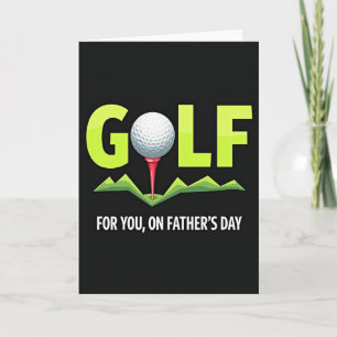 Lebendige Golfkarte zum Vatertag Karte