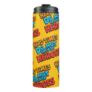 Lebendige Gradient-Typografische Create Heroes Thermosbecher