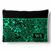 Lebendige grüne Kosmetiktasche