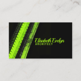 Lebendige grüne Wege auf dunkler Leinwand Visitenkarte