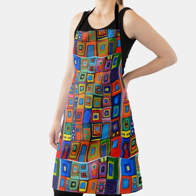 Lebendige Harmonie: Hommage an Hundertwasser Schürze (InSitu)