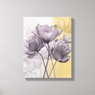 Lebendige Harmonie: Violette Blumen auf Sonnensche Leinwanddruck