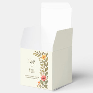Lebendige herbstliche botanische Floral-Hochzeit n Geschenkschachtel