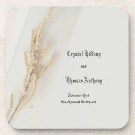 Lebendige Hochzeitsfavoriten für den Untersetzer