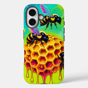 Lebendige Honigbiene-Handyhülle iPhone 16 Hülle