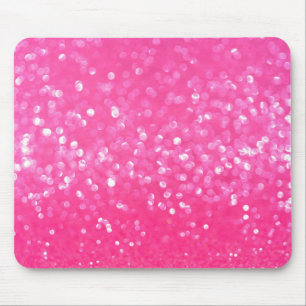 Lebendige Hot-Pink-Glitter-Sparkling-Textur-Foto  Mousepad