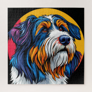 Lebendige Hundeillustration Geschenk für Hundebesi