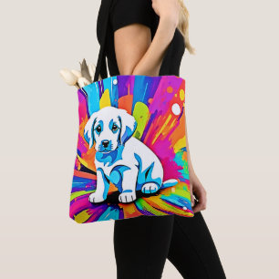 Lebendige Hundekunst Tasche